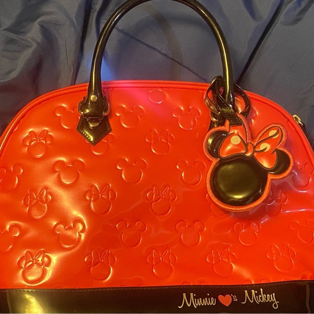 Disney Minnie Mouse Red and Black Satchel